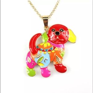 Very Colorful Dog Necklace